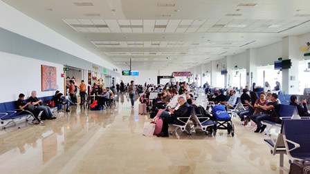 En aumento tráfico de pasajeros en el Aeropuerto Internacional de Oaxaca