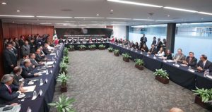 El Senado recibió del INE las constancias que acreditan a los senadores electos.