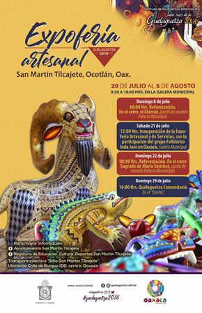 Expo Feria Artesanal y de Servicios Comunitaria Guelaguetza 2018 en San Martín Tilcajete