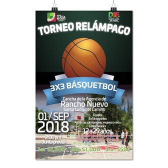 Convocan al “Primer Torneo Relámpago de Básquetbol 3×3” en Santa Lucía del Camino