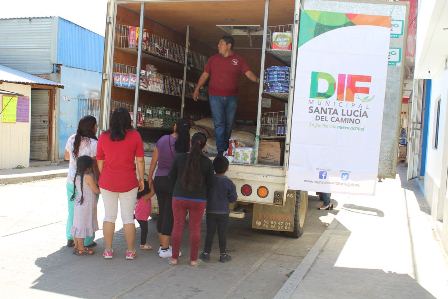 Llevan tiendas móviles de Diconsa a agencias y colonias de Santa Lucía del Camino