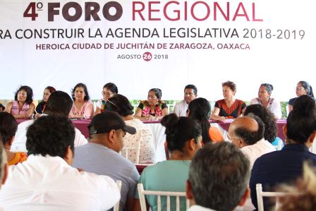 En Juchitán el Cuarto Foro Regional convocado por diputados de Morena