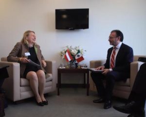 Coincidieron en los sólidos vínculos institucionales entre Austria y México.