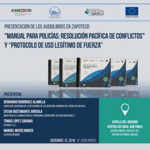 10:00 horas, 15 de diciembre, Capilla del Rosario del Centro Cultural San Pablo.