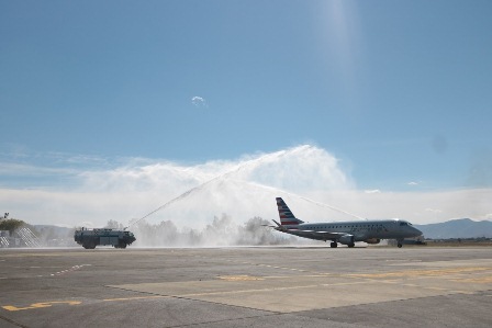 Inauguran la ruta aérea Dallas-Oaxaca-Dallas de la aerolínea American Airlines