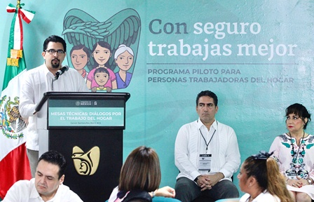 Coadyuva IMSS a solventar deuda social con personas trabajadoras del hogar: Méndez López