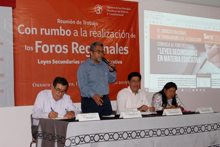 Alista Sección 59 del SNTE de Oaxaca propuestas para leyes secundarias en materia educativa