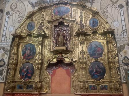 Entregan restauración de Retablo del siglo XVIII del Templo de San Felipe Neri: Seculta