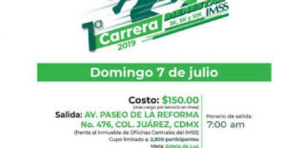 Primera Carrera Bienestar IMSS 2019