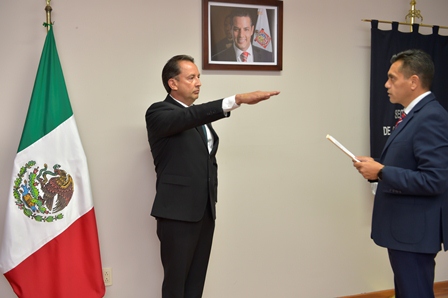 Rinde protesta Raúl Antonio Castillejos Solís como comisionado de la Policía Estatal