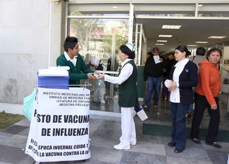Aplicará IMSS 10 millones 802 mil 118 dosis de vacunas contra la Influenza a derechohabientes