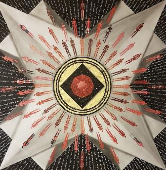 Obra del artista francés Guy Pierre Tur, que re-dignifica la Figura del Mandala, en el Senado