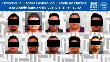 Detenidas 10 personas relacionadas con la comisión de diversos delitos en el Istmo