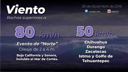 Continuará ambiente gélido, nevadas, lluvias y viento fuerte en Baja California y Sonora