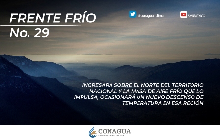 Prevén descenso de temperatura