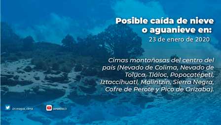 Ambiente frío en gran parte de México