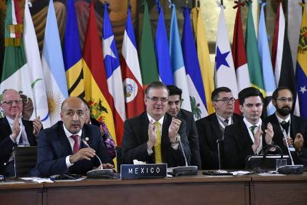 Presenta canciller plan de trabajo de la Presidencia pro tempore de México en la Celac