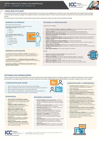 Lanza ICC guía práctica para pequeñas empresas, que ayude a detener propagación del Covid 19