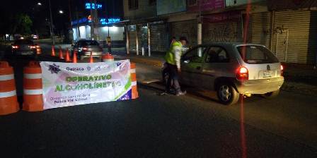 Dan positivo 29 automovilistas durante Operativo Alcoholímetro: SSPO