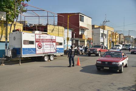 Reconoce Ayuntamiento capitalino colaboración de la ciudadanía en filtros sanitarios por Covid-19
