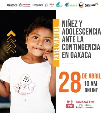 Invitan a seguir en Facebook panel virtual “Niñez y Adolescencia ante la Contingencia en Oaxaca”