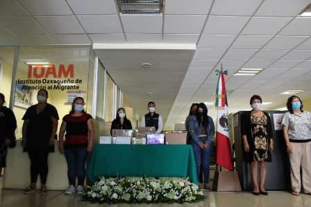 Entrega IOAM a familiares restos mortuorios de migrantes fallecidos por Covid-19 en Estados Unidos