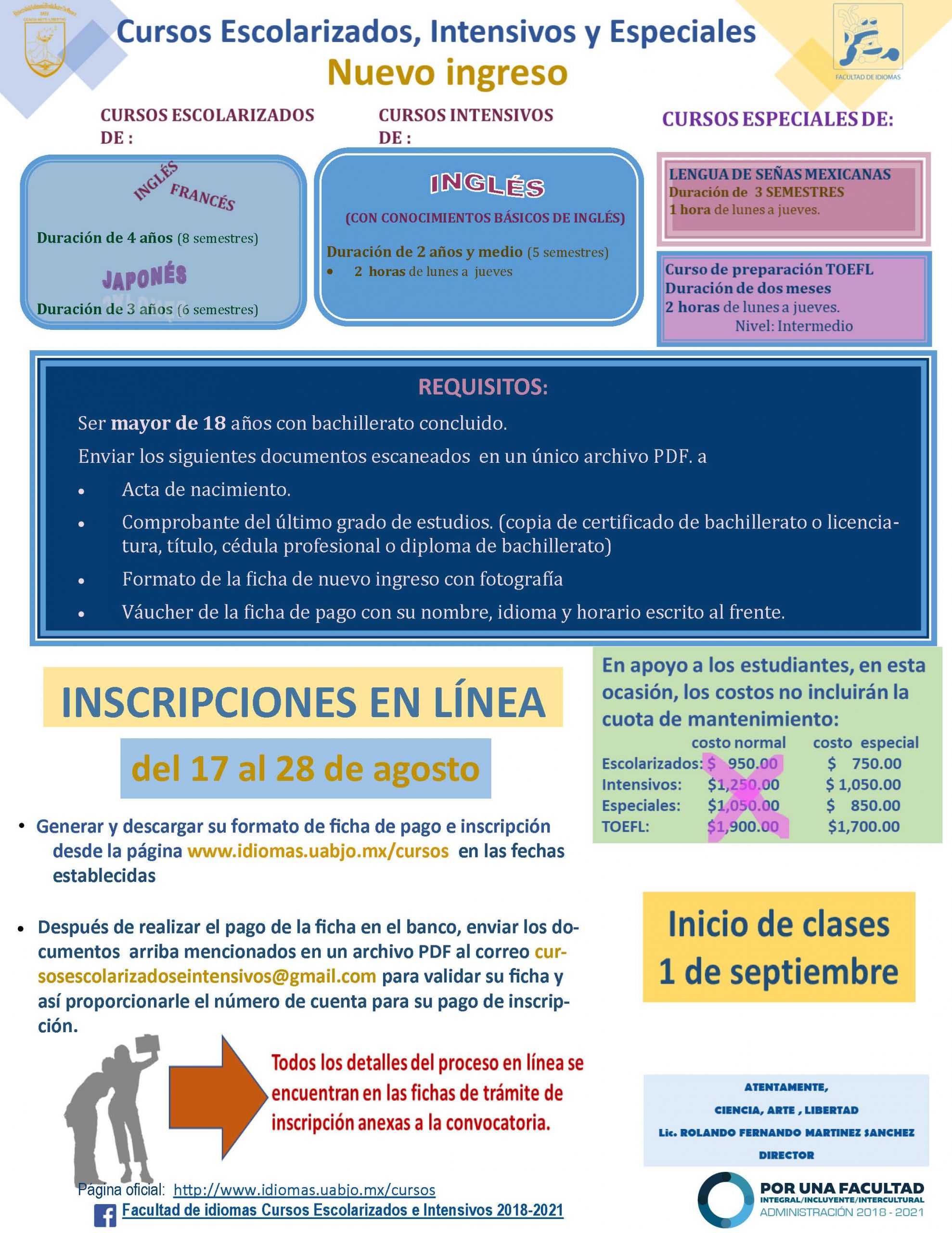 Ofrece Idiomas UABJO cursos escolarizados, intensivos, especiales y de conversación