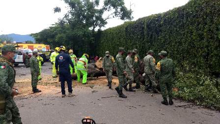 Atiende Protección Civil de Oaxaca de Juárez afectaciones por lluvia