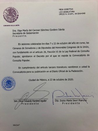 Aprobación de consulta popular para enjuiciar ex presidentes, importante logro para la democracia: Monreal