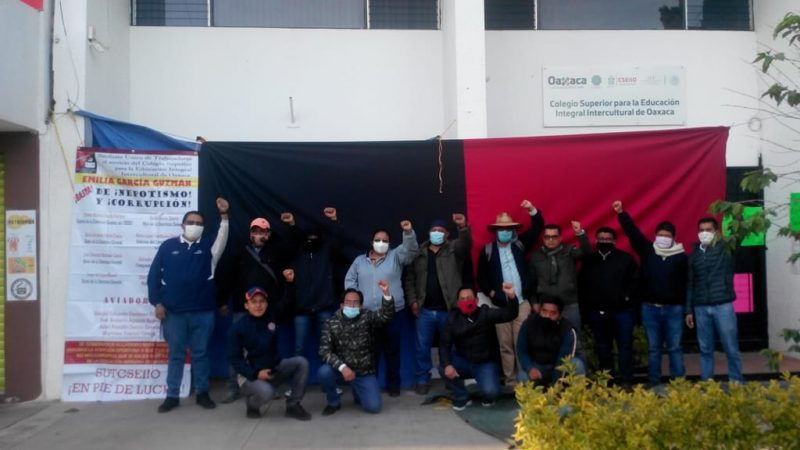 ESTALLA HUELGA EN EL COLEGIO SUPERIOR PARA LA EDUCACIÓN INTEGRAL INTERCULTURAL DE OAXACA, ANTE LA CORRUPCIÓN DE SU DIRECTORA GENERAL EMILIA GARCÍA GUZMÁN