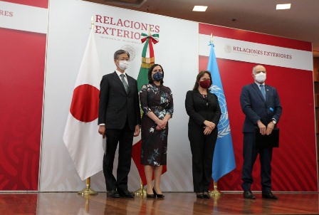 Formalizan Embajada de Japón en México y UNOPS proyecto de cooperación económica