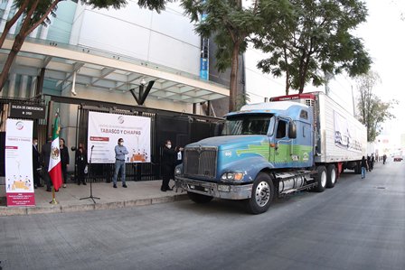 Envía Senado primeras 42 toneladas de ayuda a damnificados en Tabasco y Chiapas