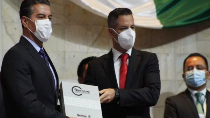 OAXACA CON CRECIMIENTO ECONÓMICO Y BAJA MORTANDAD POR CORONAVIRUS, ALEJANDRO MURAT EN SU CUARTO INFORME DE GOBIERNO