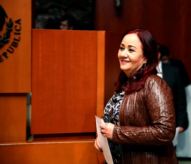 Suspender derechos políticos a quienes incumplan con pensión alimenticia, plantea senadora