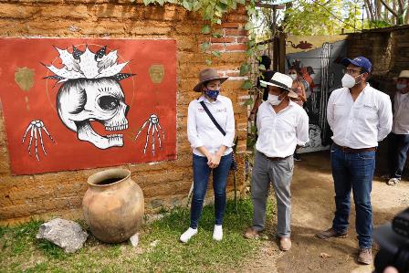 A través del arte, impulsa Seculta reactivación económica de Santa Catarina Minas