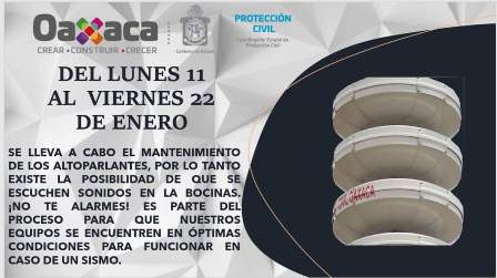 Realiza CEPCO mantenimiento del Sistema de Alertamiento Sísmico de Oaxaca