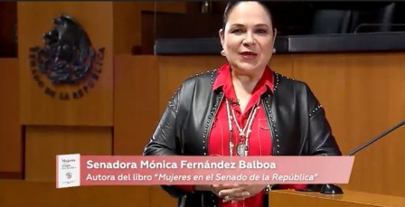 Presentan el libro Mujeres en el Senado de la República, la paridad en México