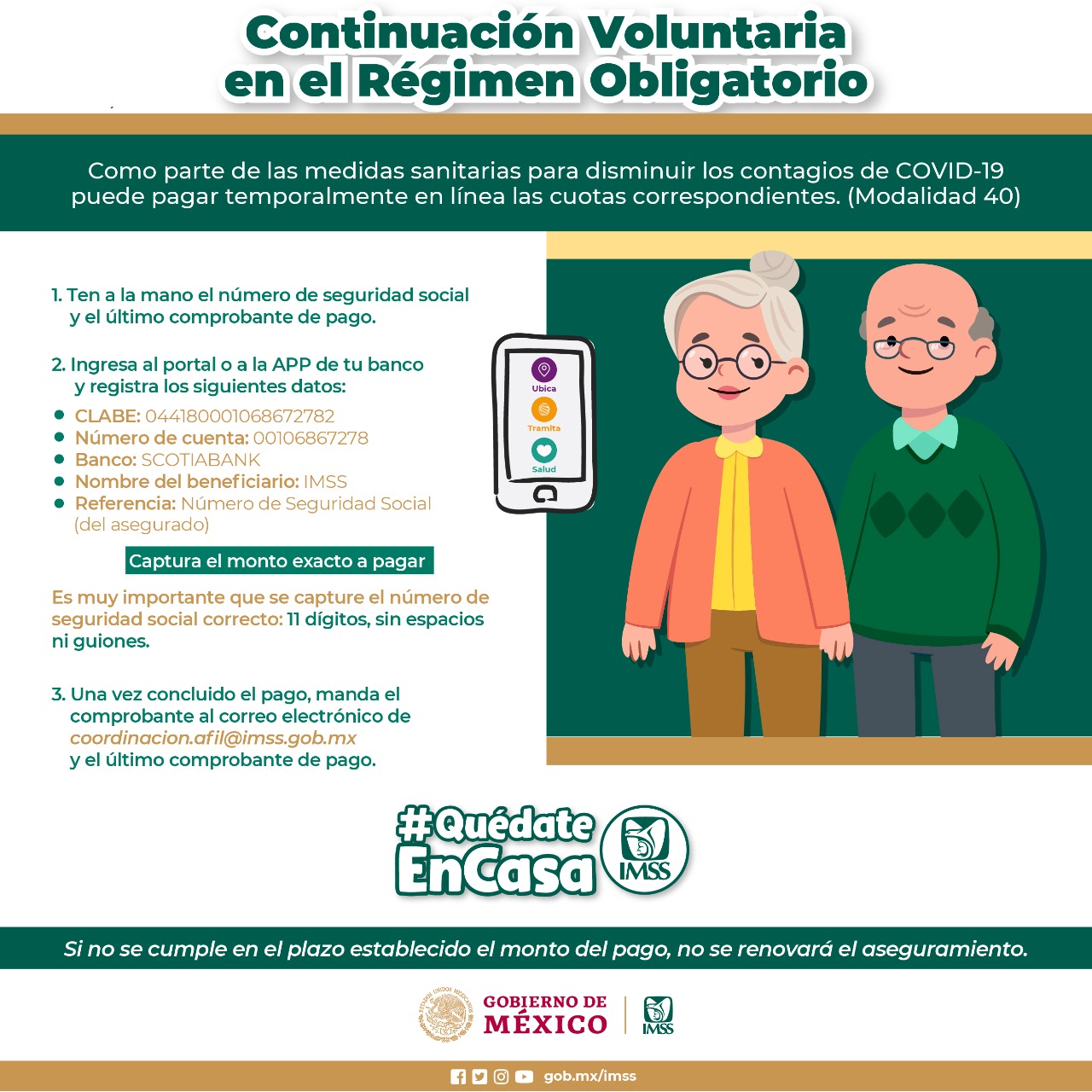 Si perdiste tu trabajo, puedes incorporarte a la Continuación Voluntaria al Régimen Obligatorio
