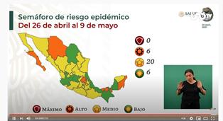 Del 26 de abril al 9 de mayo, Oaxaca estará en semáforo epidemiológico amarillo: SSO