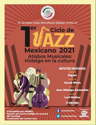 Senado de la República, sede del “Primer Ciclo de Jazz Mexicano 2021”