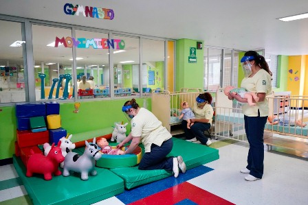 Abren guarderías del IMSS con estrictas medidas de seguridad