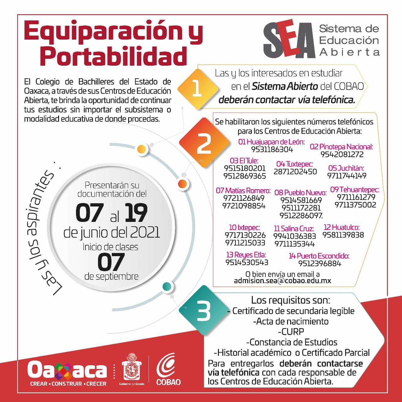 Ofrece COBAO oportunidad de terminar bachillerato en el sistema abierto