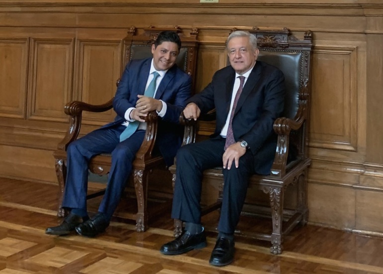 Presidente se reúne con gobernador electo de San Luis Potosí