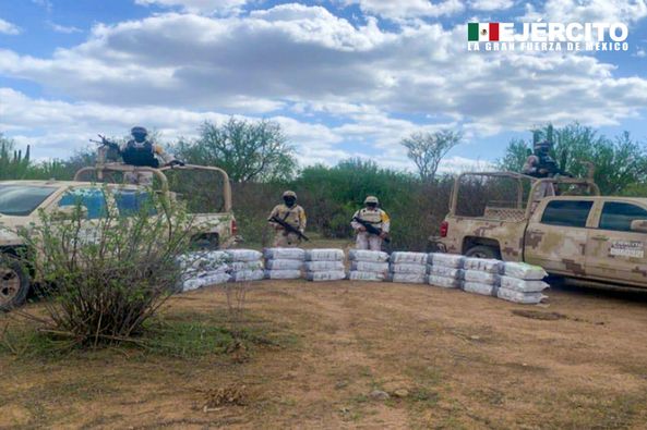 Ejército aseguró cerca de 500 kilogramos de metanfetamina en Sonora