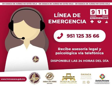 Atendió Ayuntamiento de Oaxaca de Juárez 422 solicitudes en línea de emergencia para mujeres