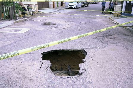 Activan plan de supervisión emergente en socavones originados por las intensas lluvias