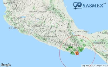 Sin reporte de daños por sismo de 5.3 registrado en la Costa de Oaxaca