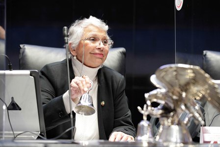 Declara senadora apertura de Segundo Periodo Ordinario del Primer Año de la LXV Legislatura