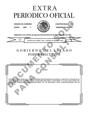Emiten Convocatoria para ocupar titularidad de la Comisión Ejecutiva de Atención Integral a Víctimas
