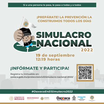 Convoca CEPCO a participar en el Simulacro Nacional 2022; se abre registro de inmuebles